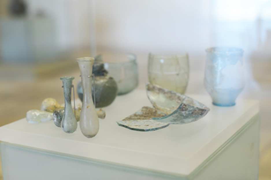 Archaeological finds from Masada displayed at the Masada Museum