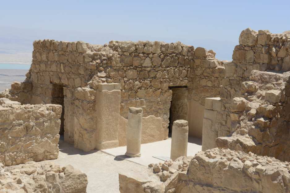 The ancient ruins of the Masada fortress