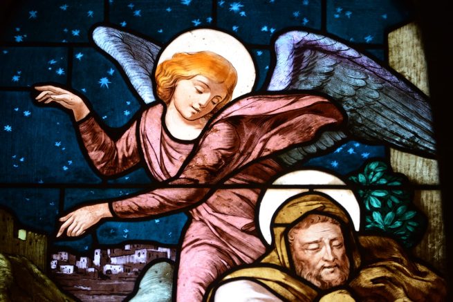 basilica of the annunciation glass window