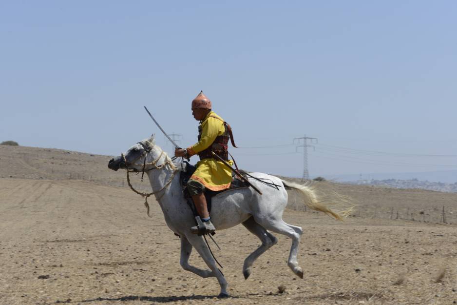 horse riding at horns of hattin battle