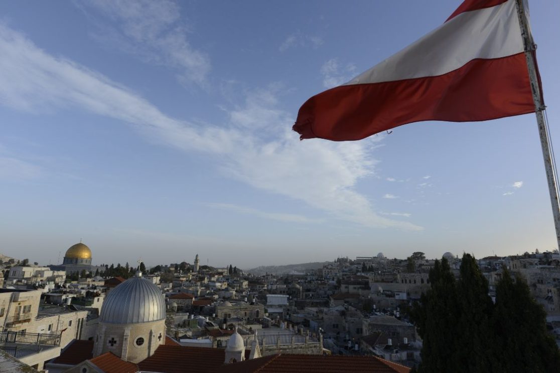 A breathtaking view from the Austrian Hospice rooftop