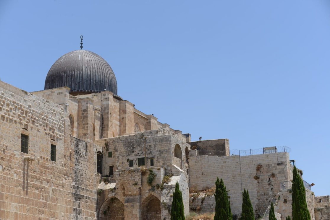 A view at Temple Mount in Jerusalem west side