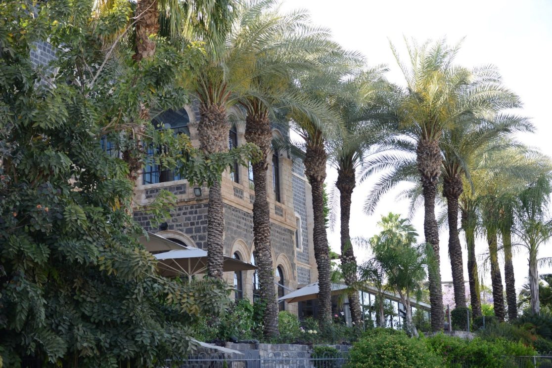 A view at the Scottish hotel Tiberias