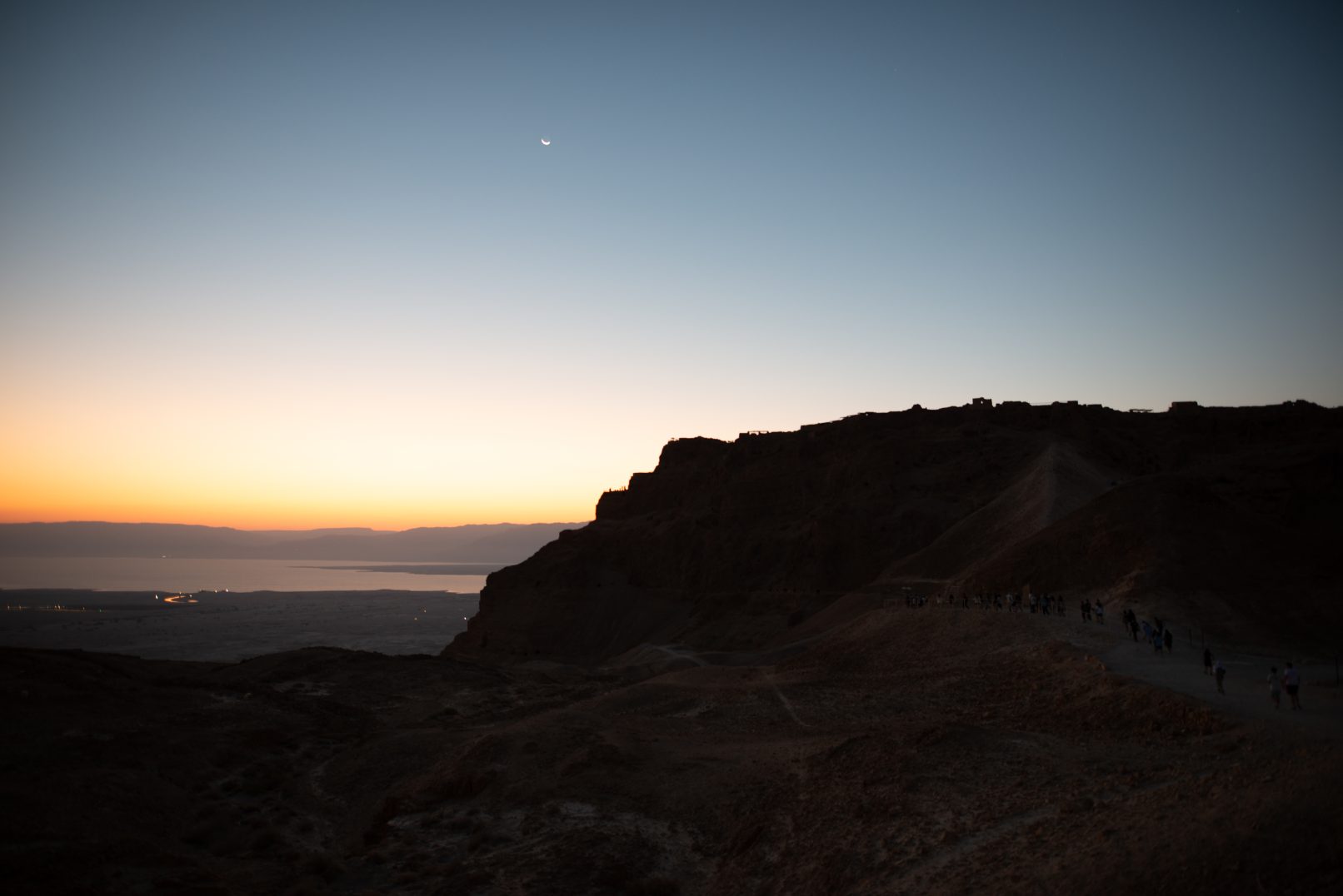 Herod’s spectacular three-level Northern Palace at sunrise, built into the cliff