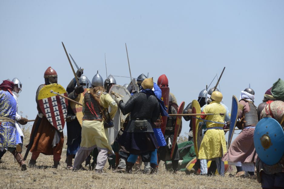 In the blistering heat of battle
