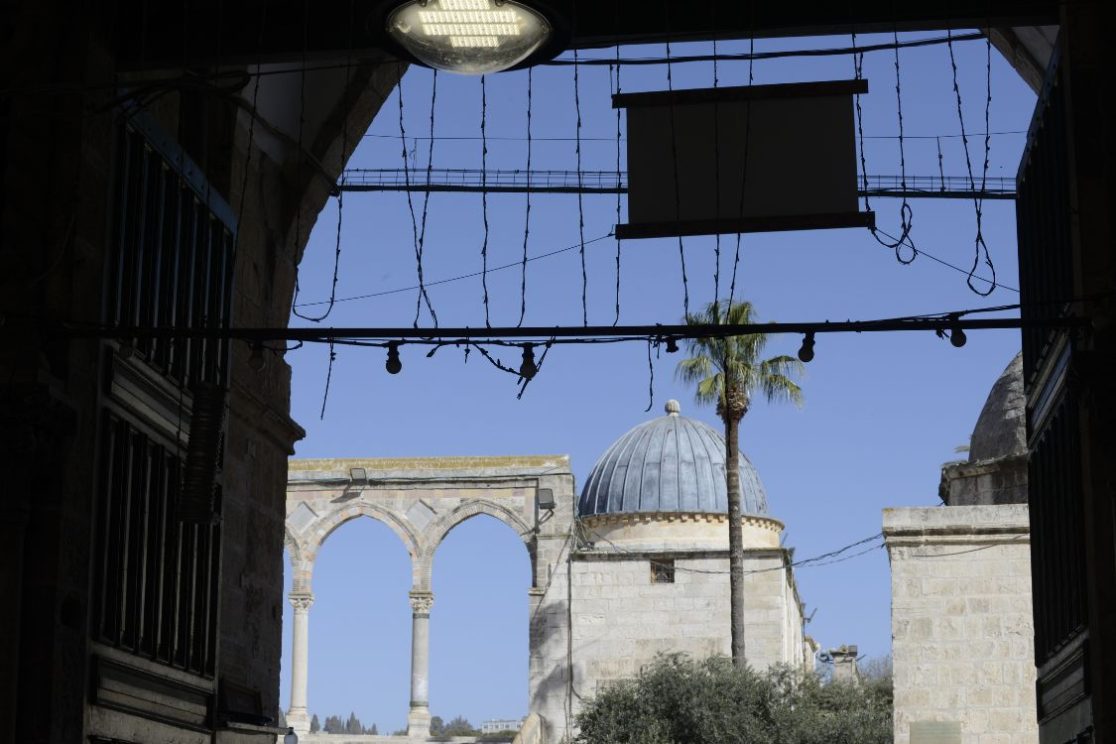 View from the Chain Gate inside the Temple Mount