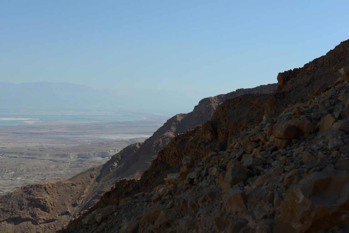 Masada snake trail over the east side