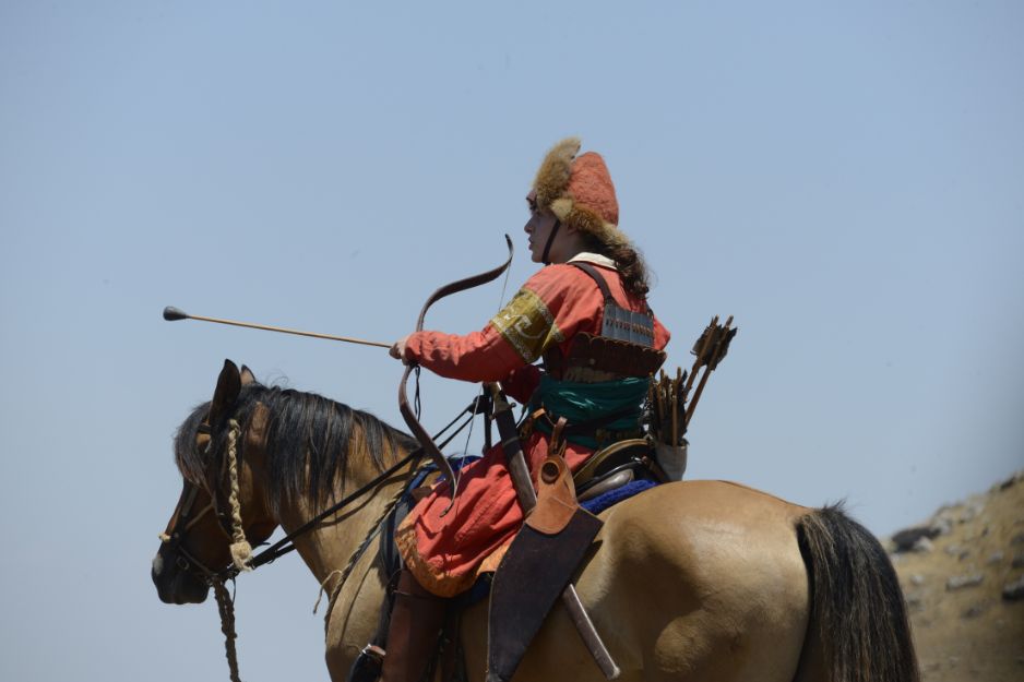 Muslim mounted archer led by Saladin
