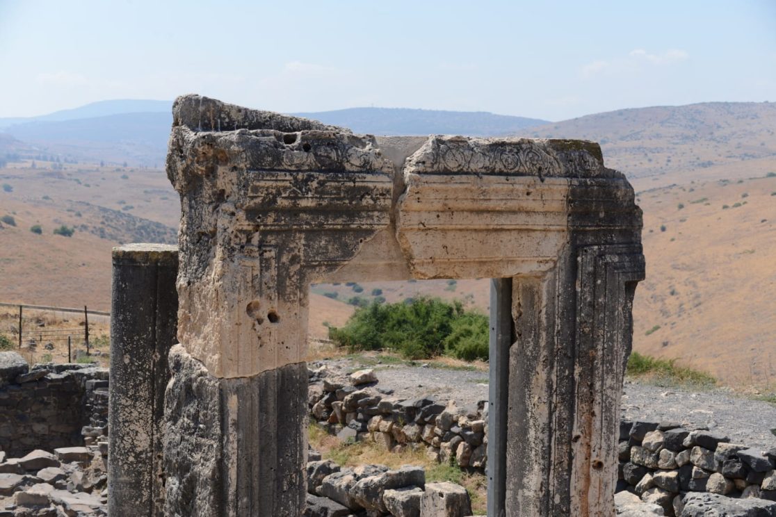 Old Jewish synagogue at mount Arbel next to the Sea of Galilee