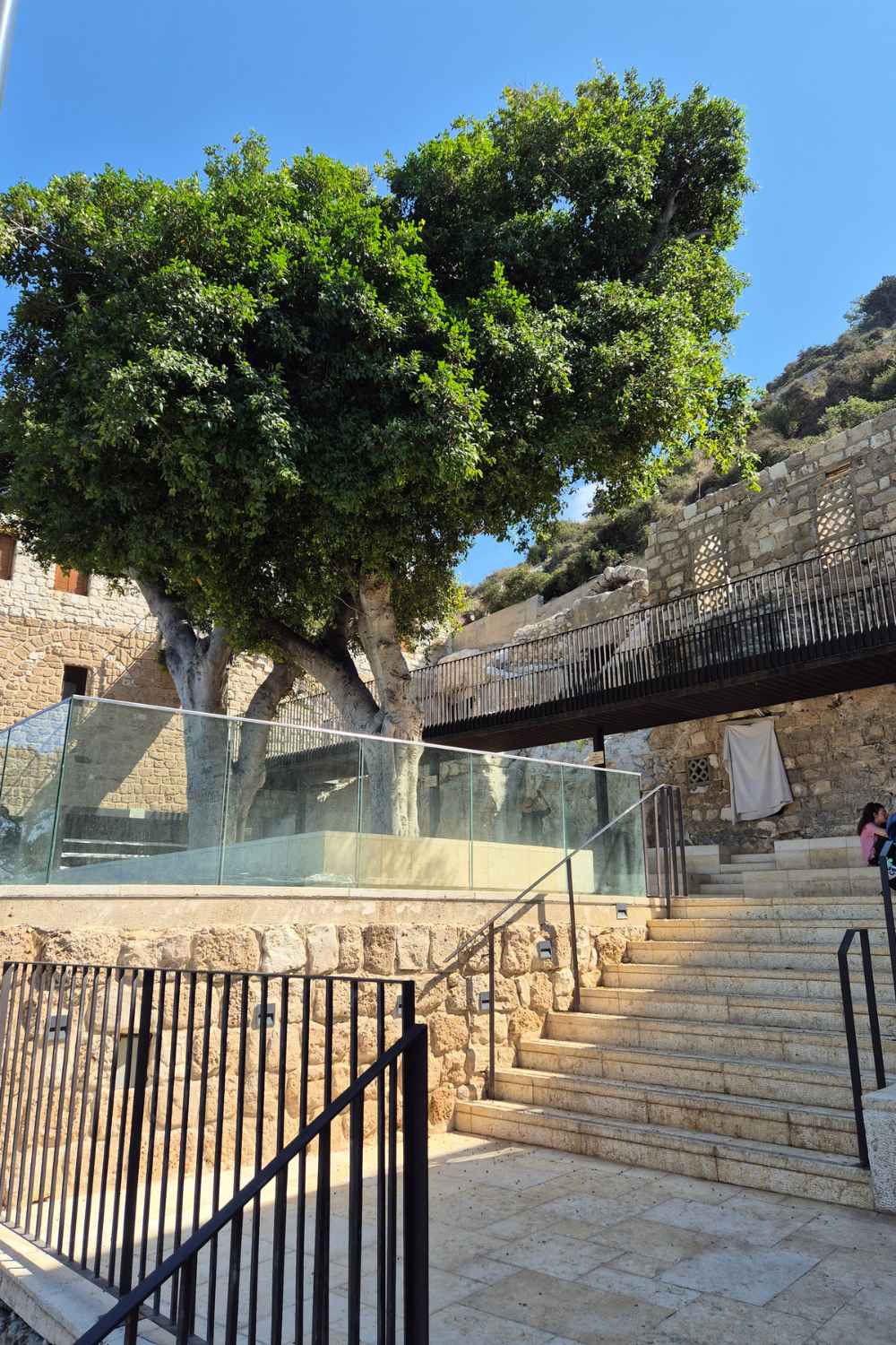 Outside of Alijah cave According to Jewish tradition