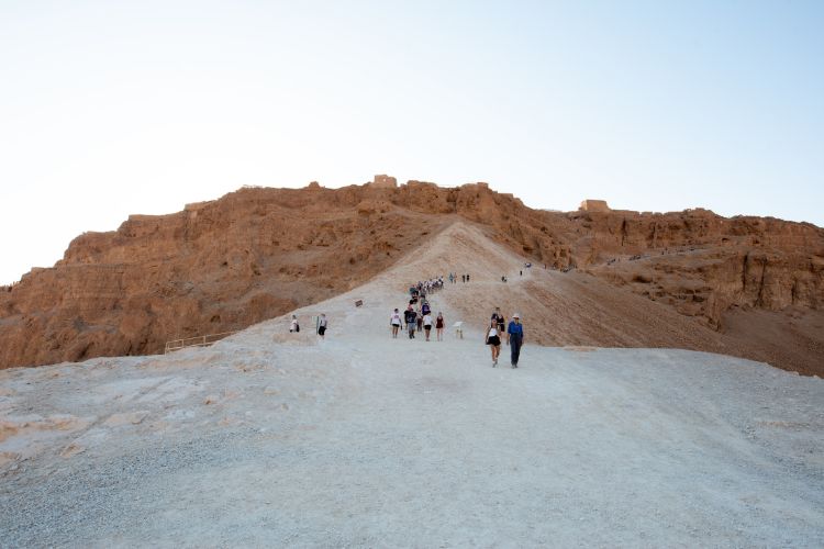 Returning from this spectacular sunrise experience atop Masada via the Roman Ramp