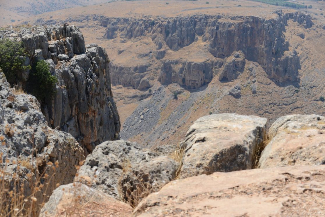 The Sea of Galilee from the Arbel mount a view to the west