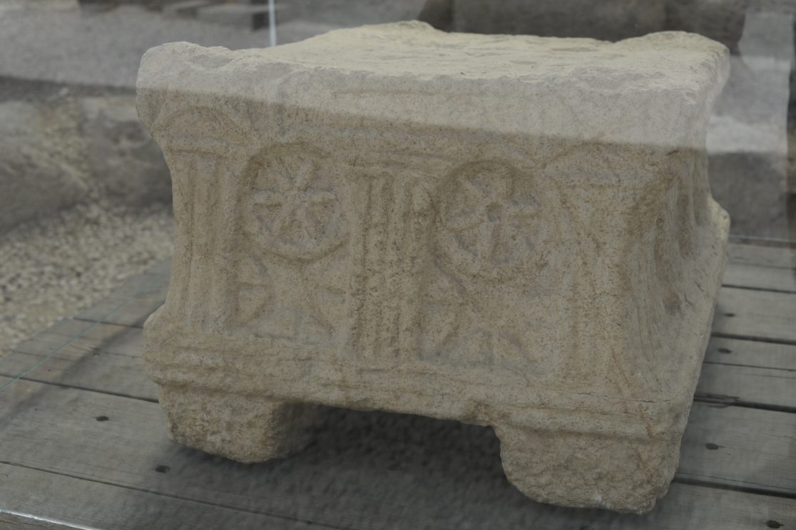 Magdala synagogue with Rosette decoration
