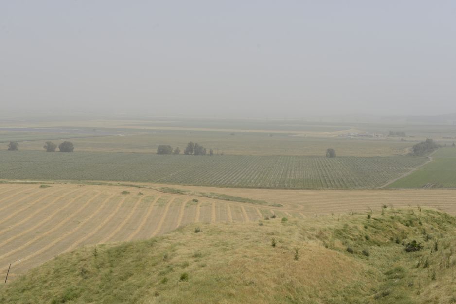 A view east from Tel Megiddo across the Jezreel Valley