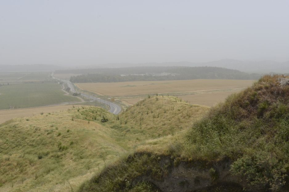 A view southeast from Tel Megiddo across the Jezreel Valley