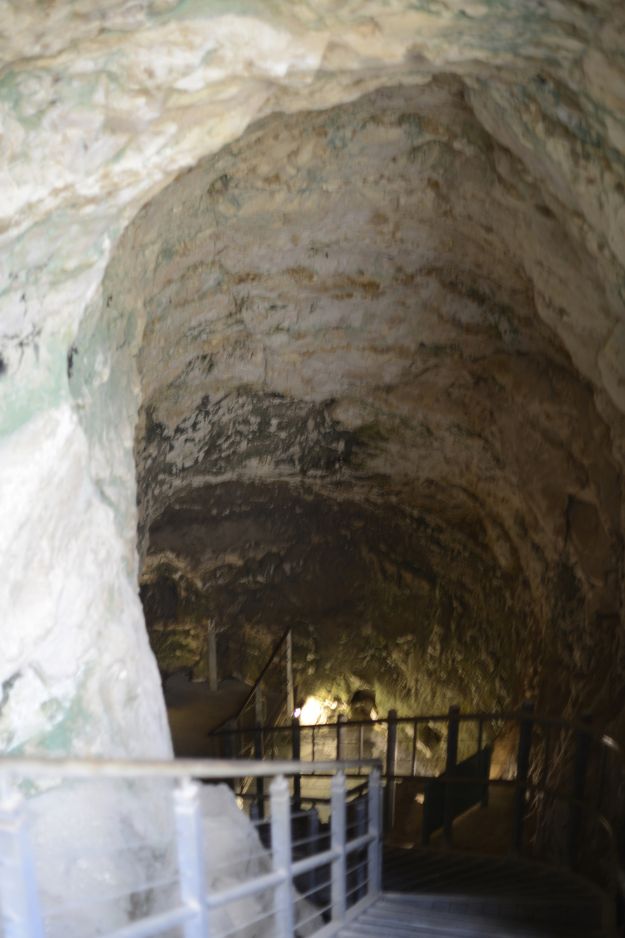 The descent into the ancient water system at Tel Megiddo
