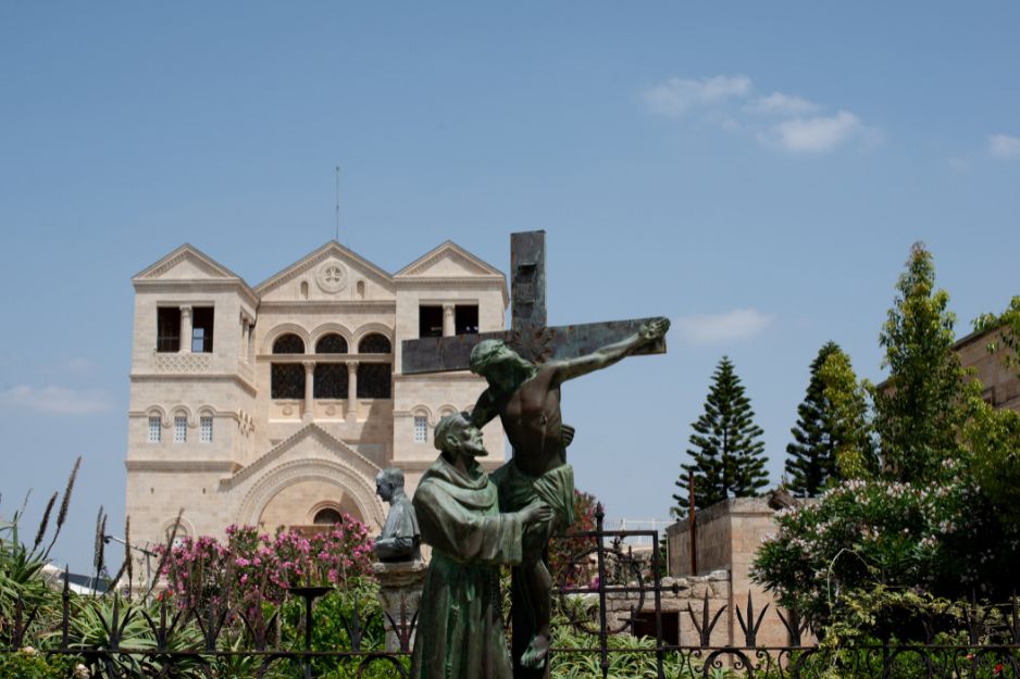 The site of the Transfiguration of Jesus, where he appeared alongside Moses and Elijah
