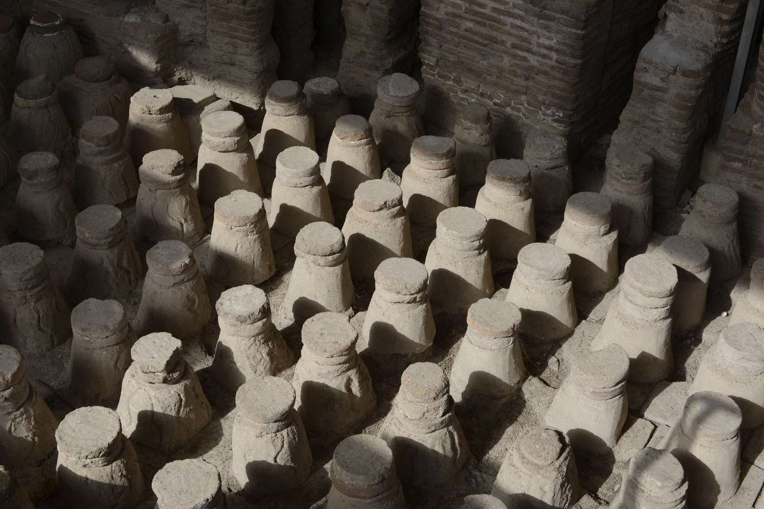 Roman hot baths floor at Scythopolis