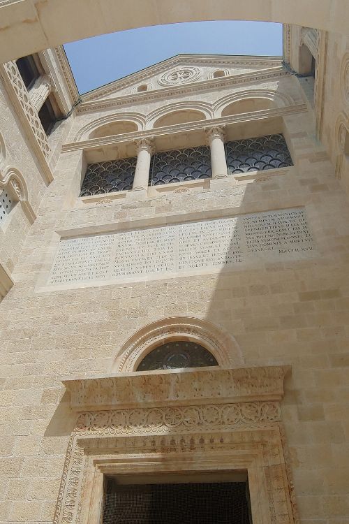 The Church of the Transfiguration was designed with Romanesque architectural elements