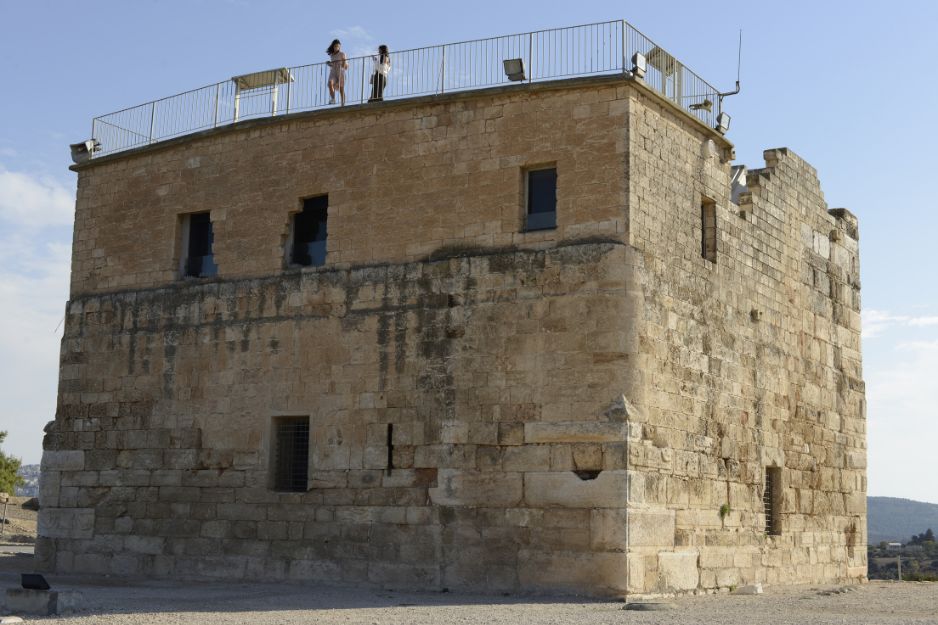 The Crusader stone fortress, offering panoramic views across the surrounding landscape